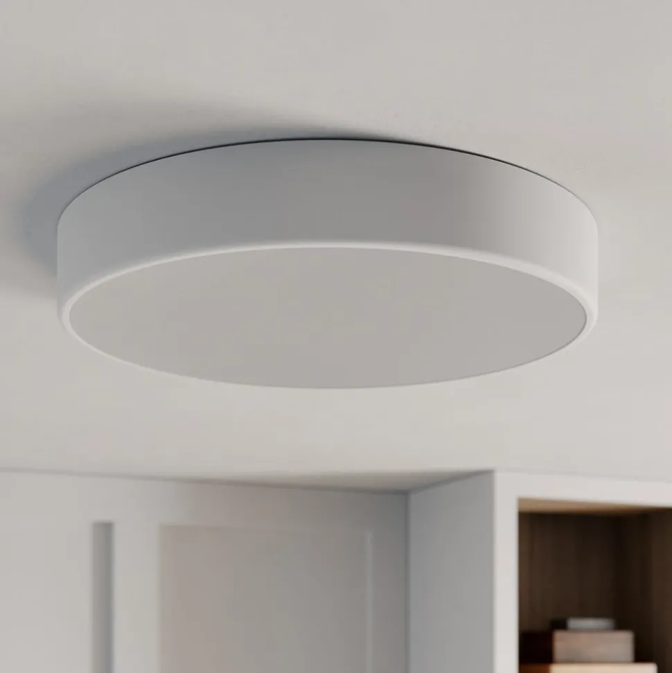 Plafondlamp Cleo, Ø 50 cm, IP20, wit, metaal, E27