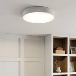 Plafondlamp Cleo, Ø 50 cm, IP20, wit, metaal, E27