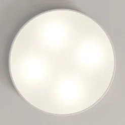 Plafondlamp Cleo, Ø 50 cm, IP20, wit, metaal, E27