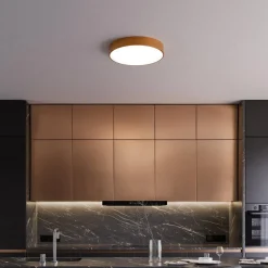 Plafondlamp Cleo, Ø 50 cm, IP54, koperkleurig, metaal, E27