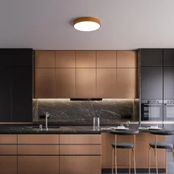 Plafondlamp Cleo, Ø 50 cm, IP54, koperkleurig, metaal, E27