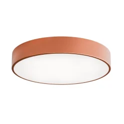 Plafondlamp Cleo, Ø 50 cm, IP54, koperkleurig, metaal, E27