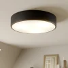 Plafondlamp Cleo, Ø 40 cm, IP20, zwart, metaal, E27