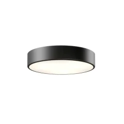 Plafondlamp Cleo, Ø 40 cm, IP20, zwart, metaal, E27