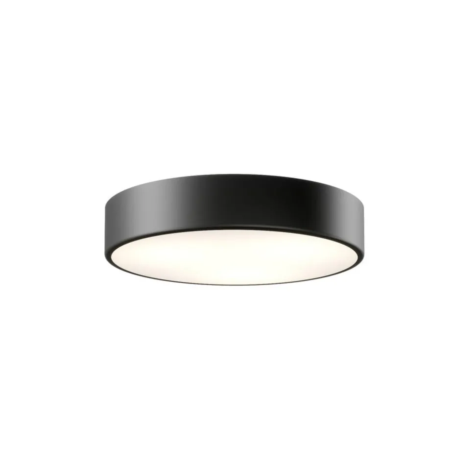 Plafondlamp Cleo, Ø 40 cm, IP20, zwart, metaal, E27