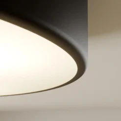 Plafondlamp Cleo, Ø 40 cm, IP20, zwart, metaal, E27