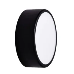 Plafondlamp Cleo, Ø 20 cm, IP20, zwart, metaal, E27