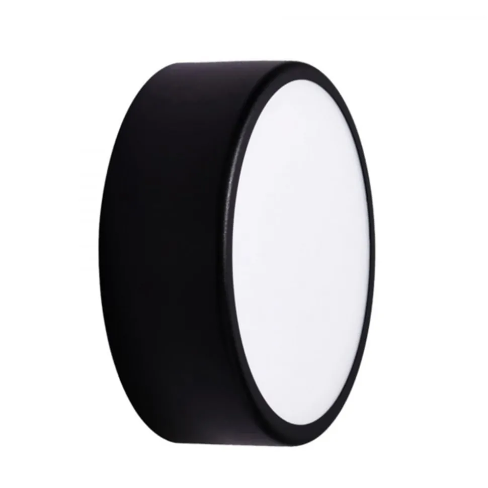 Plafondlamp Cleo, Ø 20 cm, IP20, zwart, metaal, E27