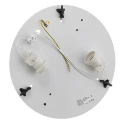 Plafondlamp Cleo, Ø 30 cm, IP20, zwart, metaal, E27