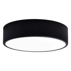 Plafondlamp Cleo 300, IP54, Ø 30 cm zwart