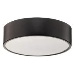 Plafondlamp Cleo 300, IP54, Ø 30 cm zwart
