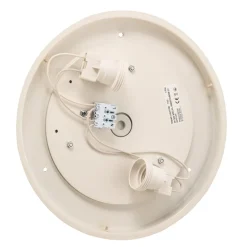 Plafondlamp Cleo 300, IP54, Ø 30 cm zwart