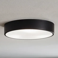 Plafondlamp Cleo 400, IP54, Ø 40 cm zwart