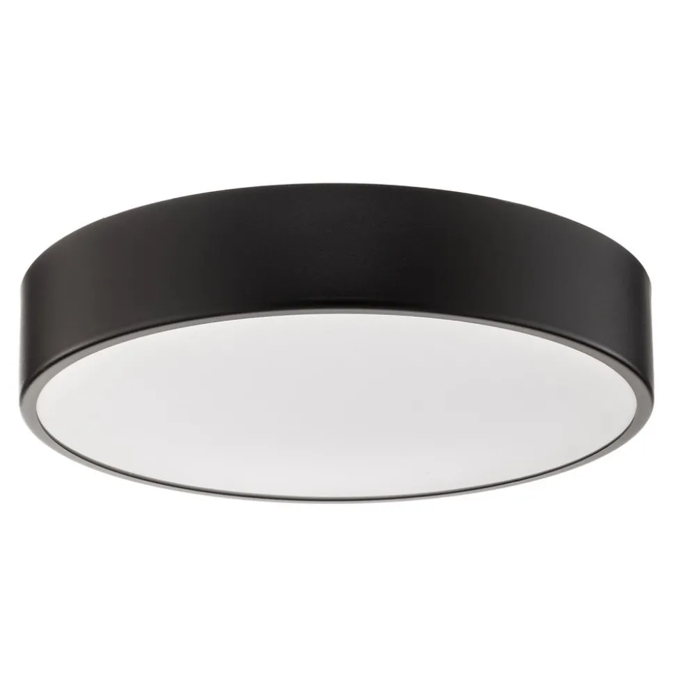Plafondlamp Cleo 400, IP54, Ø 40 cm zwart