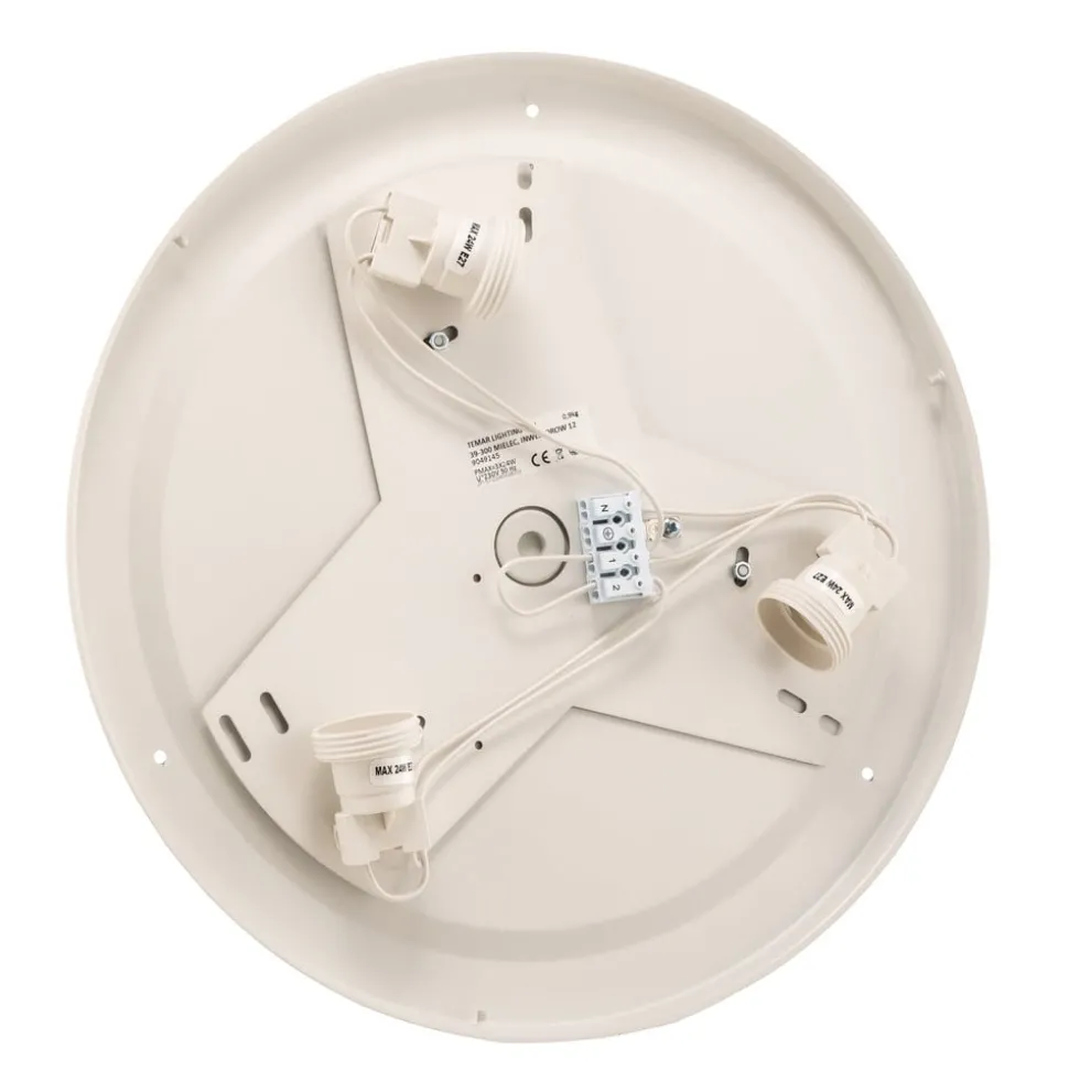 Plafondlamp Cleo 400, IP54, Ø 40 cm wit