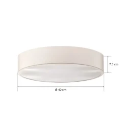 Plafondlamp Cleo 400, IP54, Ø 40 cm wit