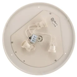 Plafondlamp Cleo 400, IP54, Ø 40 cm grijs