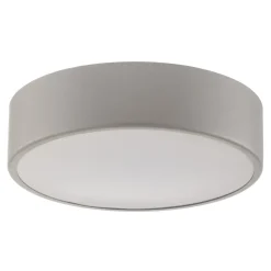 Plafondlamp Cleo 300, IP54, Ø 30 cm grijs