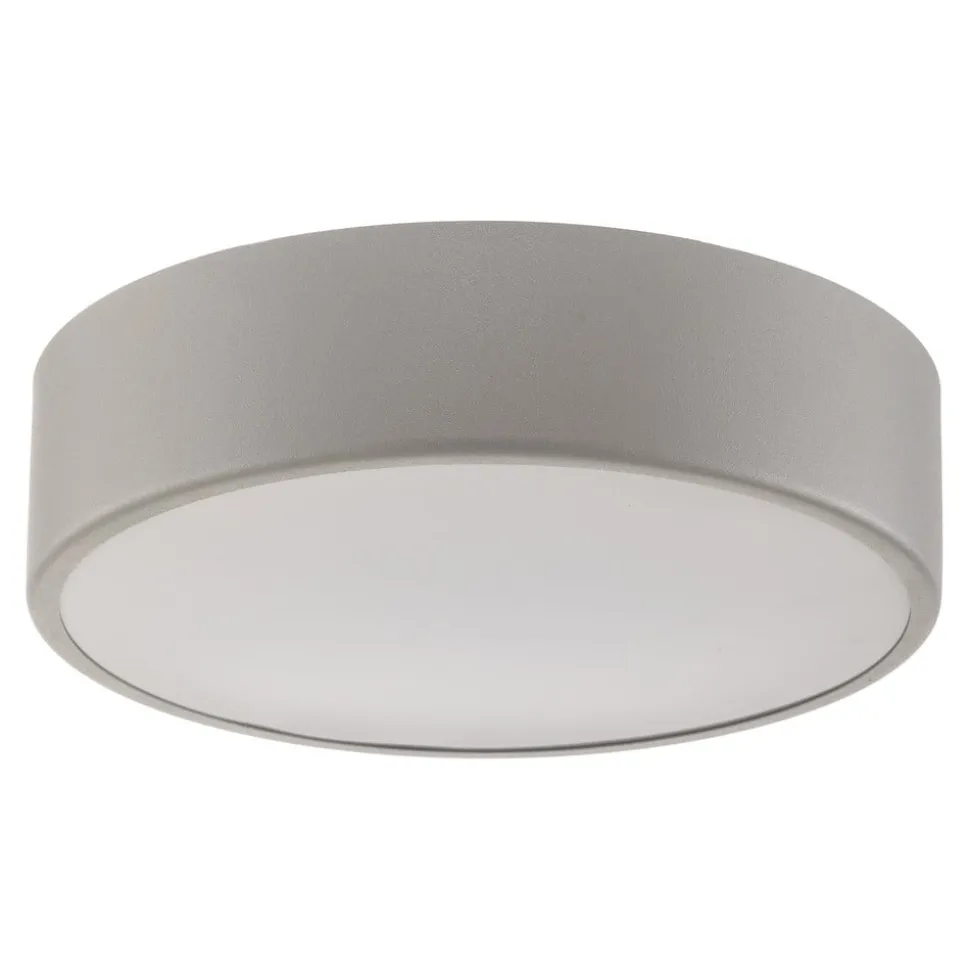 Plafondlamp Cleo 300, IP54, Ø 30 cm grijs