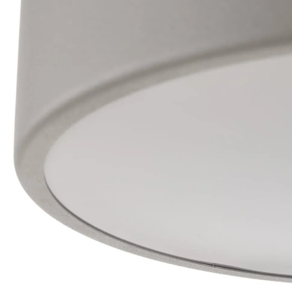 Plafondlamp Cleo 300, IP54, Ø 30 cm grijs