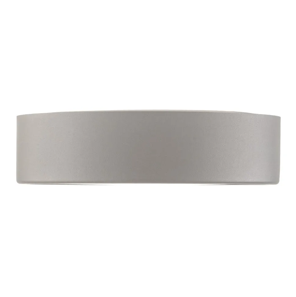 Plafondlamp Cleo 300, IP54, Ø 30 cm grijs