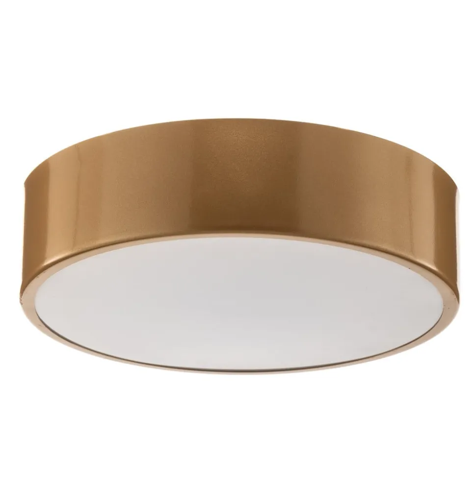 Plafondlamp Cleo 300, IP54, Ø 30 cm goud