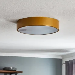 Plafondlamp Cleo 400, IP54, Ø 40 cm goud