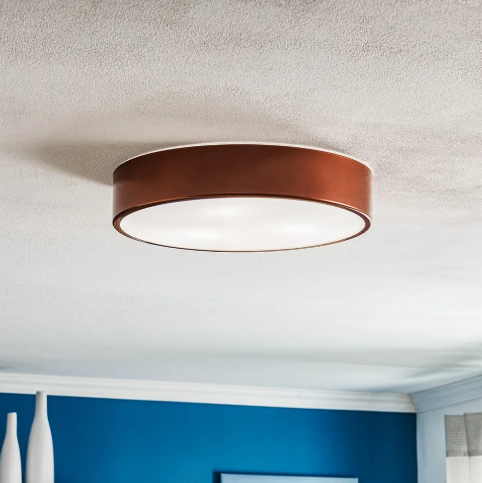 Plafondlamp Cleo 400, IP54, Ø 40 cm koper