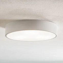 Plafondlamp Cleo 400, wit, sensor, IP20, Ø 40 cm, metaal