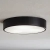 Plafondlamp Cleo 400, zwart, sensor, IP20, Ø 40 cm, metaal