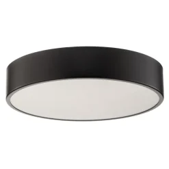 Plafondlamp Cleo 400, zwart, sensor, IP20, Ø 40 cm, metaal