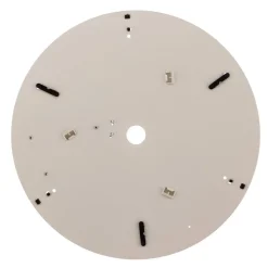 Plafondlamp Cleo 400, zwart, sensor, IP20, Ø 40 cm, metaal