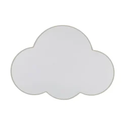 Plafondlamp Cloud, beige, 63 cm lang, textiel, wolk, E27
