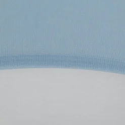 Plafondlamp Cloud, blauw, 63 cm lang, textiel, wolk, E27