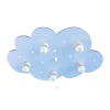 Plafondlamp cloud, 5-lamps, lichtblauw