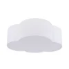 Plafondlamp Cloud, textiel, 41 x 31 cm, wit