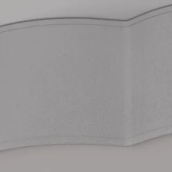 Plafondlamp Cloud van textiel, lengte 62 cm, grijs