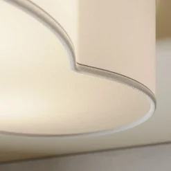 Plafondlamp Cloud, wit, textiel, lengte 62 cm, E27, 4-lamps.