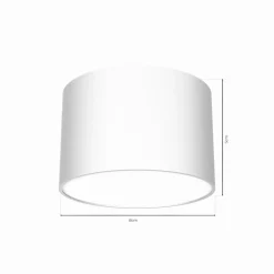 Plafondlamp Cloudy 1-lamp wit