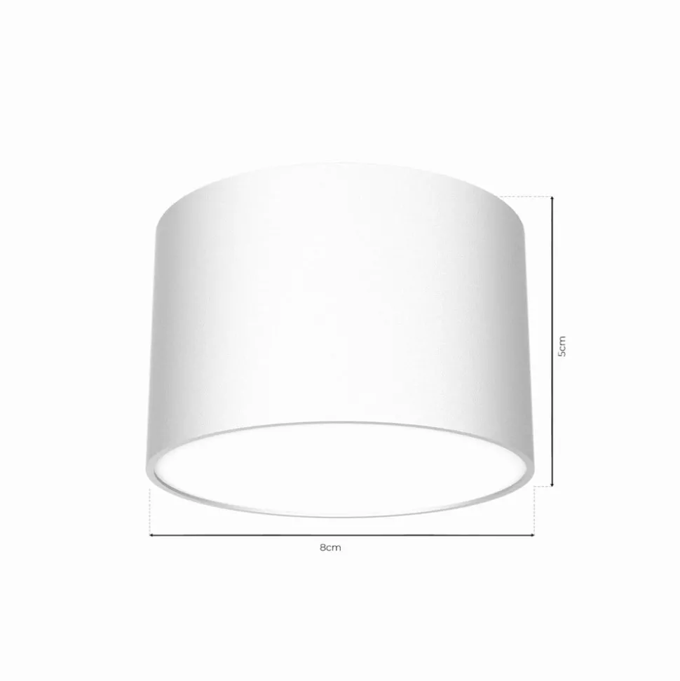 Plafondlamp Cloudy 1-lamp wit