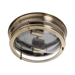 Plafondlamp Edinburgh in oudmessing