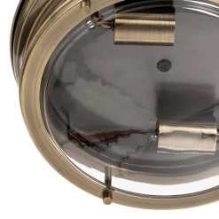 Plafondlamp Edinburgh in oudmessing