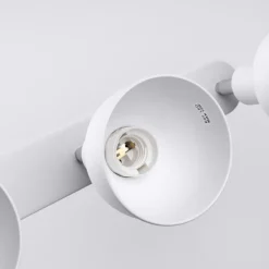 Plafondlamp Elba, 40 cm, 3-lamps, wit, metaal, E27