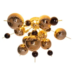 Plafondlamp Explosion met gouden bollen