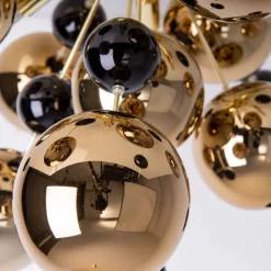 Plafondlamp Explosion met gouden bollen
