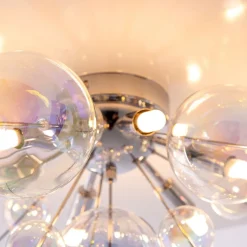 Plafondlamp Explosion van glas, 6-lamps