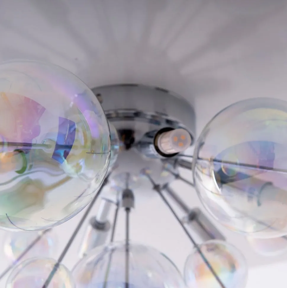 Plafondlamp Explosion van glas, 6-lamps