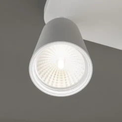 Plafondlamp Eye Spot 4-lamps vierkant, wit