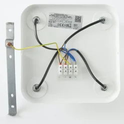 Plafondlamp Eye Spot 4-lamps vierkant, wit