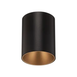 Plafondlamp Eye Tone, zwart/goud